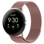 Pulsera de Acero Milan Magnetizada para Smartwatch Google Pixel Watch 1 y 2 rosa