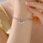 Bracelet ajustable ailes d'ange