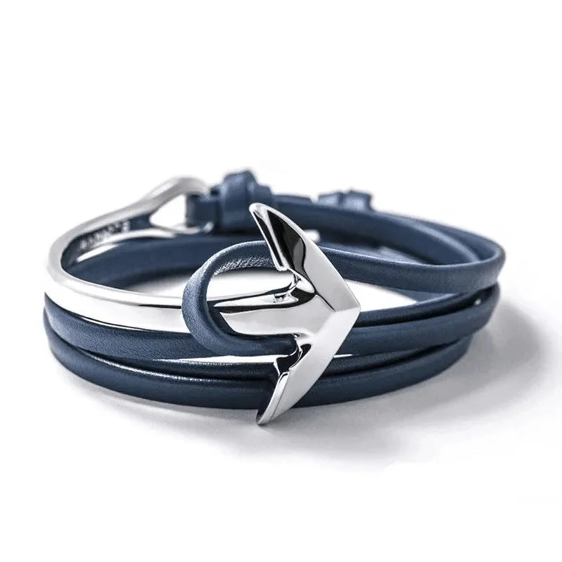 Bracelet ajustable ancre marine