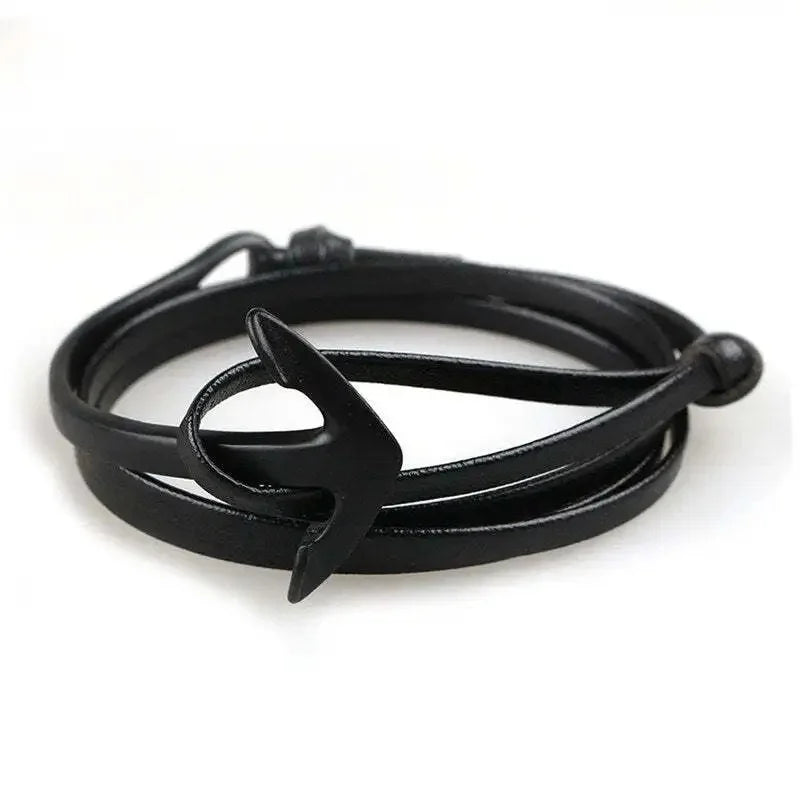 Bracelet ajustable ancre marine