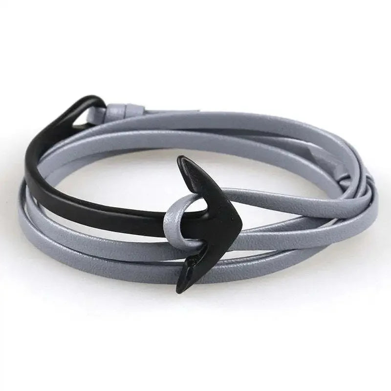 Bracelet ajustable ancre marine