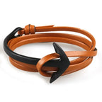 Bracelet ajustable ancre marine