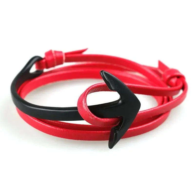 Bracelet ajustable ancre marine