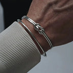 Bracelet ajustable avec noeud pour homme