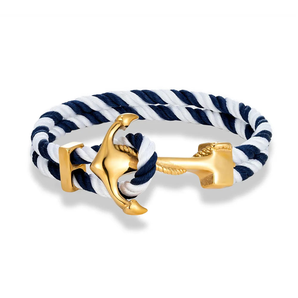 Bracelet ancre homme