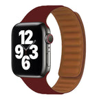 Pulsera Apple Watch con Cierre Magnético burdeos