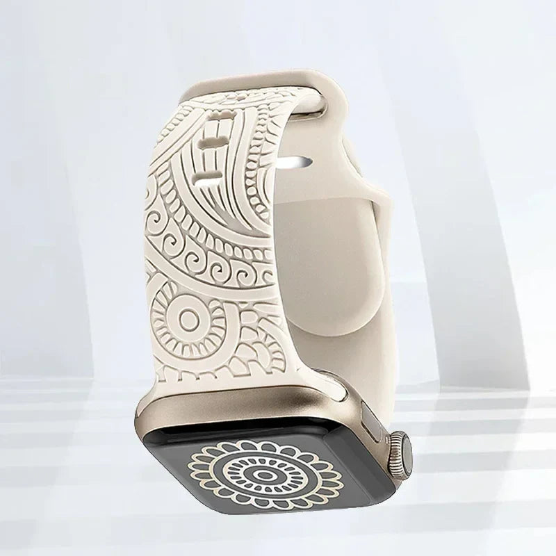 Pulsera Apple Watch con Motivos beige