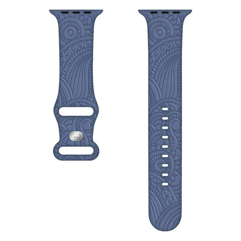 Pulsera Apple Watch con Motivos azul