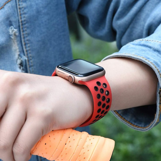 Correa Apple Watch Deportiva roja