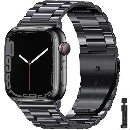 Pulsera Apple Watch en Acero Ultra Resistente negro + herramienta