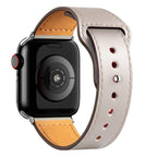 Pulsera Apple Watch de Cuero blanco roto