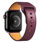Pulsera Apple Watch de Cuero burdeos
