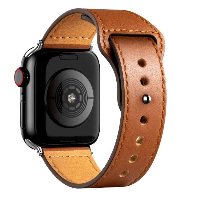 Pulsera Apple Watch de Cuero marrón