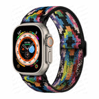 Correa Apple Watch de Nylon Tejido arcoíris