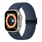 Correa Apple Watch de Nylon Tejido azul marino
