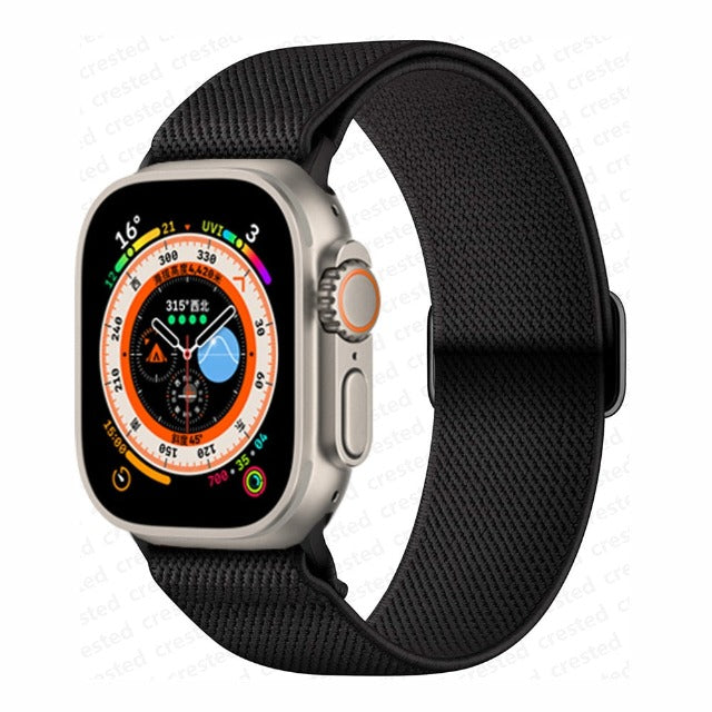Correa Apple Watch de Nylon Tejido negro
