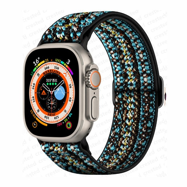 Correa Apple Watch de Nylon Tejido turquesa