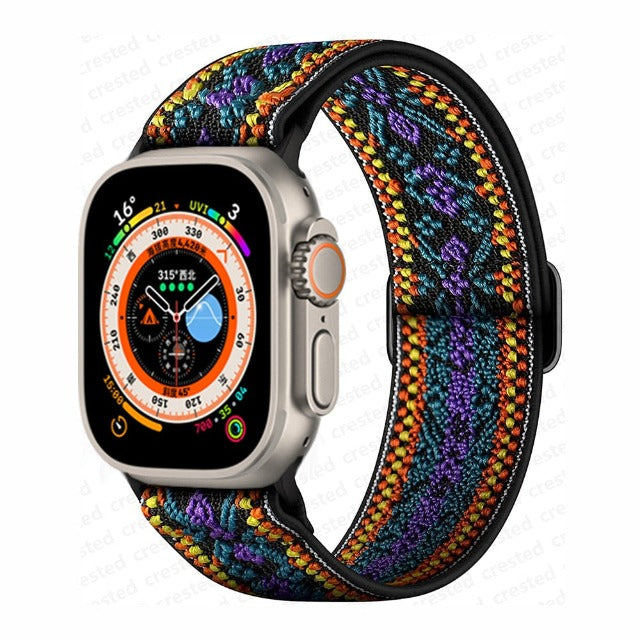 Correa Apple Watch de Nylon Tejido violeta