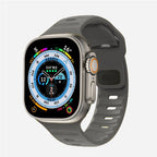 Pulsera Apple Watch de silicona quirúrgica gris