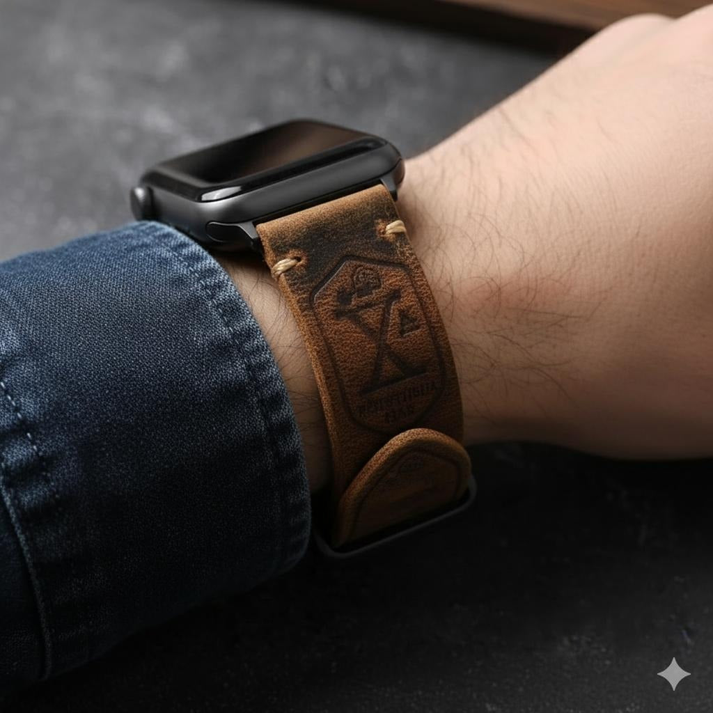Correas Apple Watch Hombre de Cuero Grueso