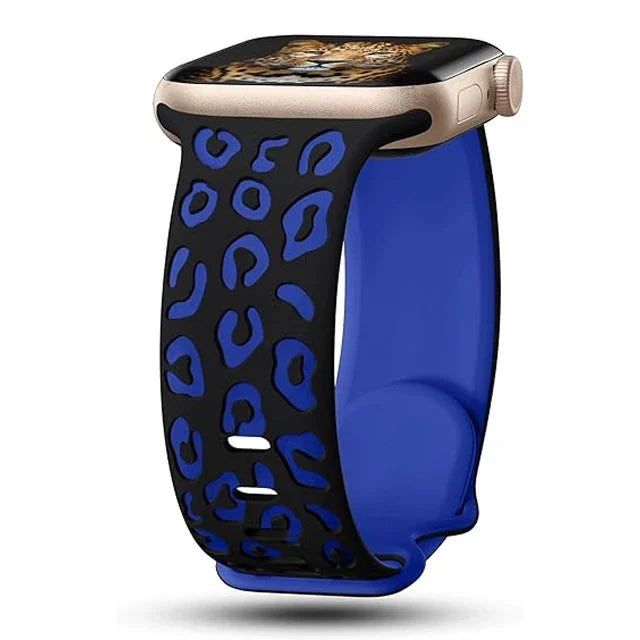 Pulsera Apple Watch Leopardo azul