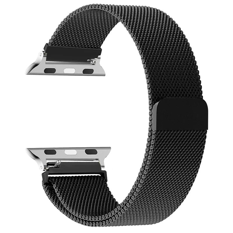 Pulsera Magnética para Apple Watch en Acero Negro