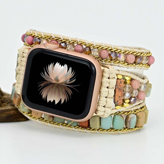 Pulsera Apple Watch Piedra Natural bohemia