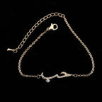 Pulsera Árabe Islámica para Mujer de oro rosa