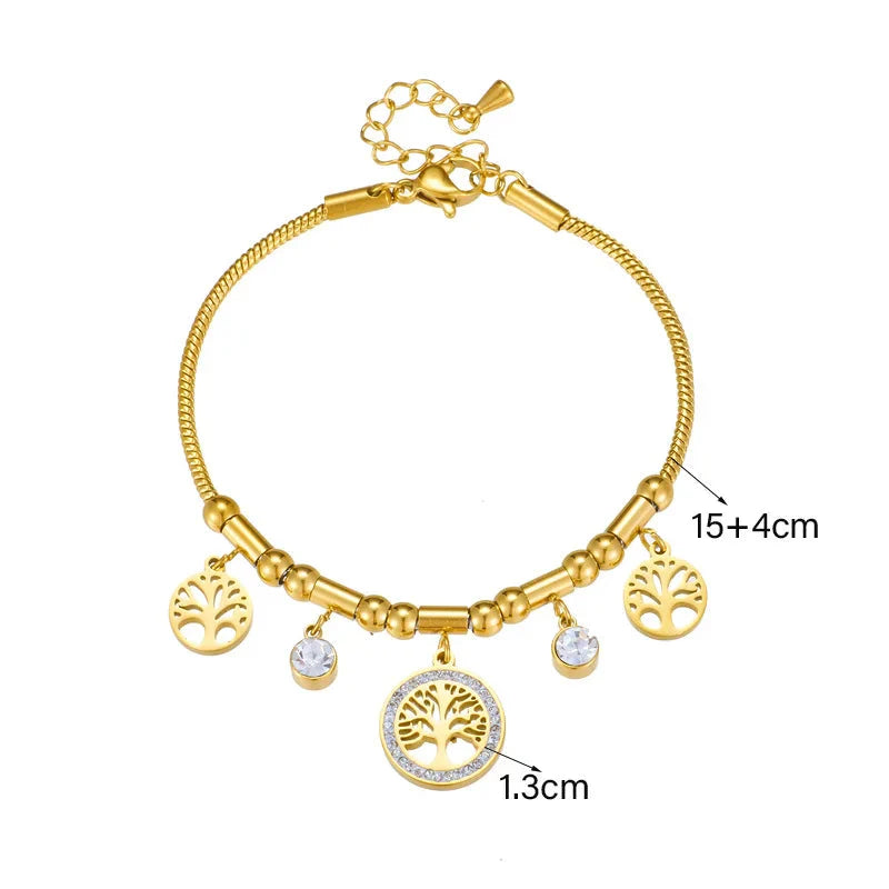 Pulsera Árbol de la Vida con Circonio