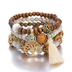 Pulsera Árbol de la Vida Gourmet Mujer Perlas blancas