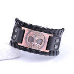 Pulsera Árbol de la Vida Hombre negro y cobrizo