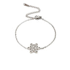 Pulsera Mujer Cubo de Metatrón plata