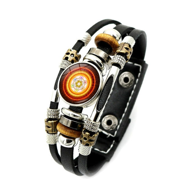 Pulsera Arcángel Metatrón Pulsera de Cuero