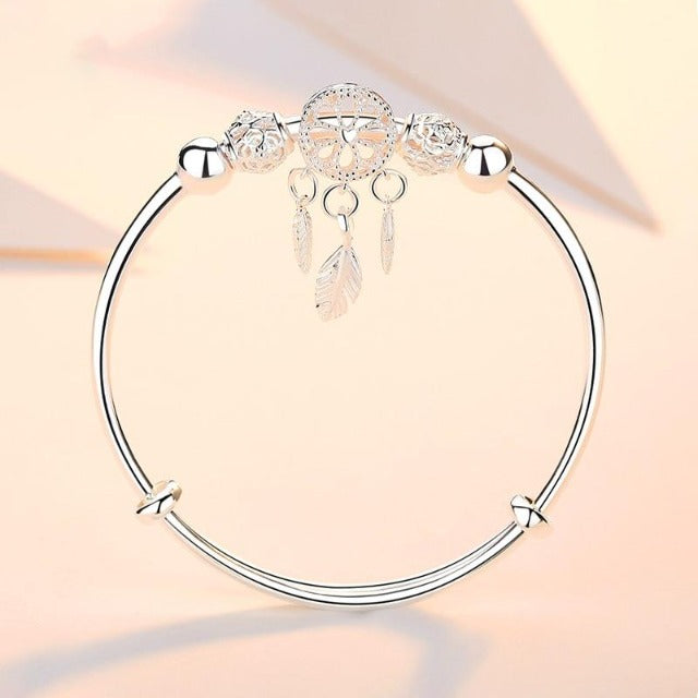 Pulsera Atrapasueños Esclava en Plata