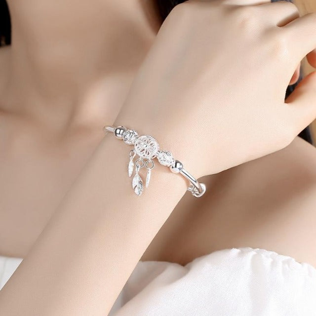 Pulsera Atrapasueños Plata