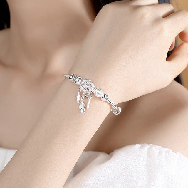 Pulsera Atrapasueños con Plumas