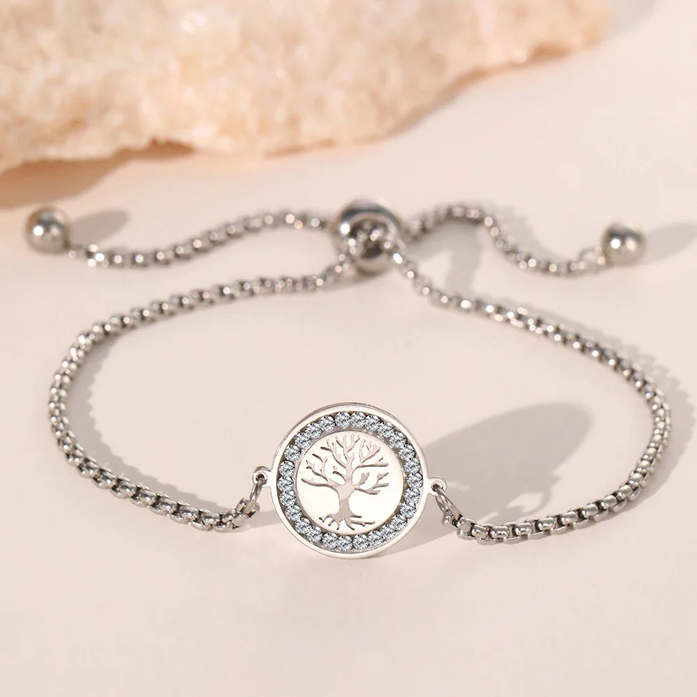 Pulsera con Árbol de la Vida plata