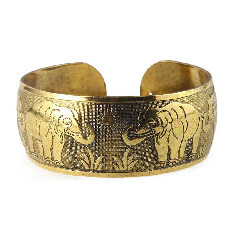 Pulsera Gourmette con Elefantes Budistas Tibetanos