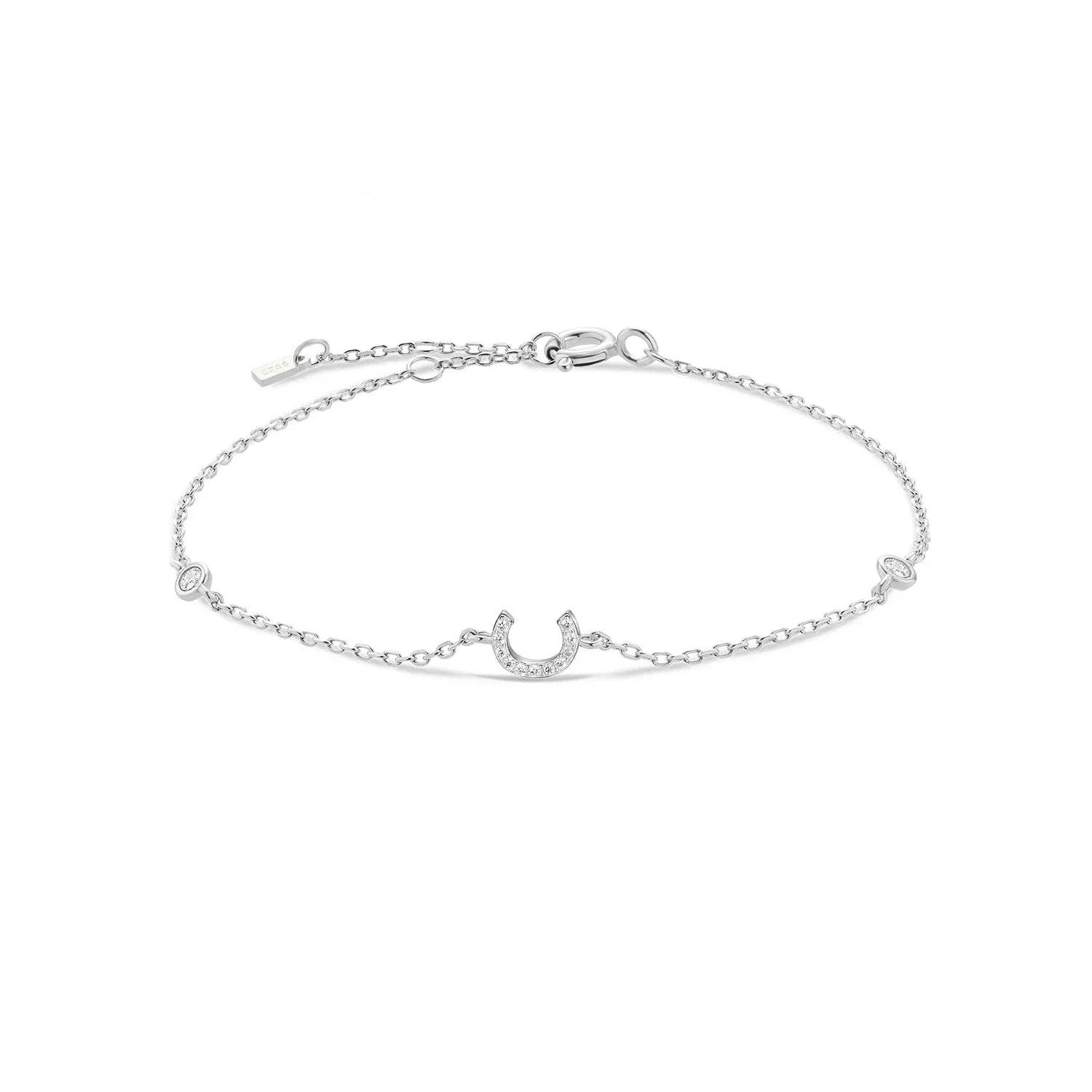 Bracelet avec initiale en strass - lettre
