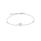Bracelet avec initiale en strass - lettre