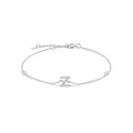 Bracelet avec initiale en strass - lettre