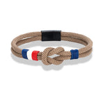 Bracelet avec noeud marin en corde
