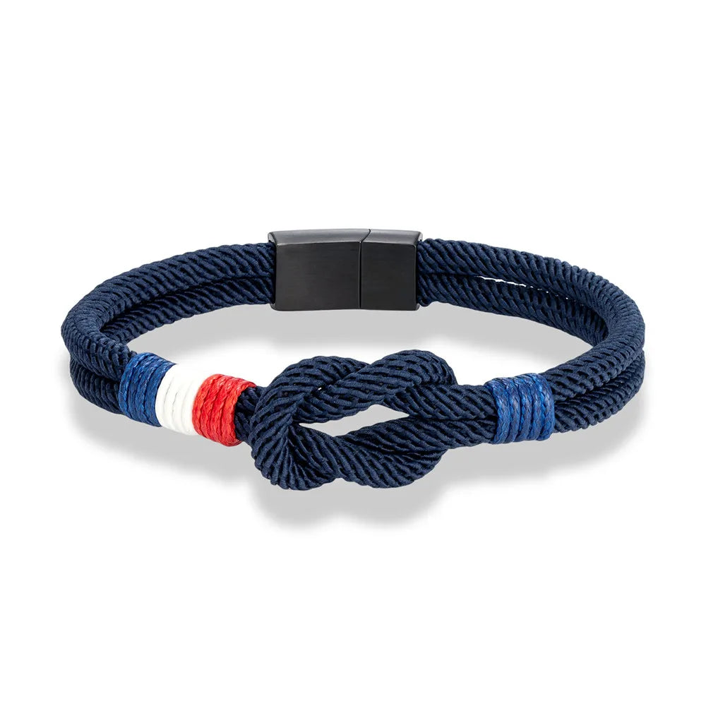 Bracelet avec noeud marin en corde
