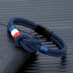 Bracelet avec noeud marin en corde