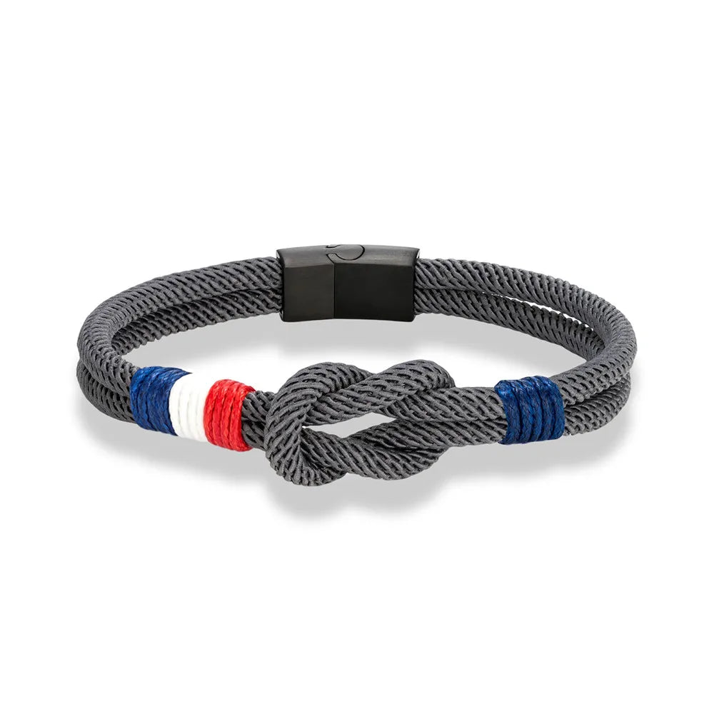 Bracelet avec noeud marin en corde
