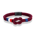 Bracelet avec noeud marin en corde