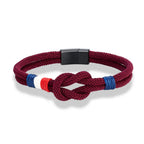 Bracelet avec noeud marin en corde