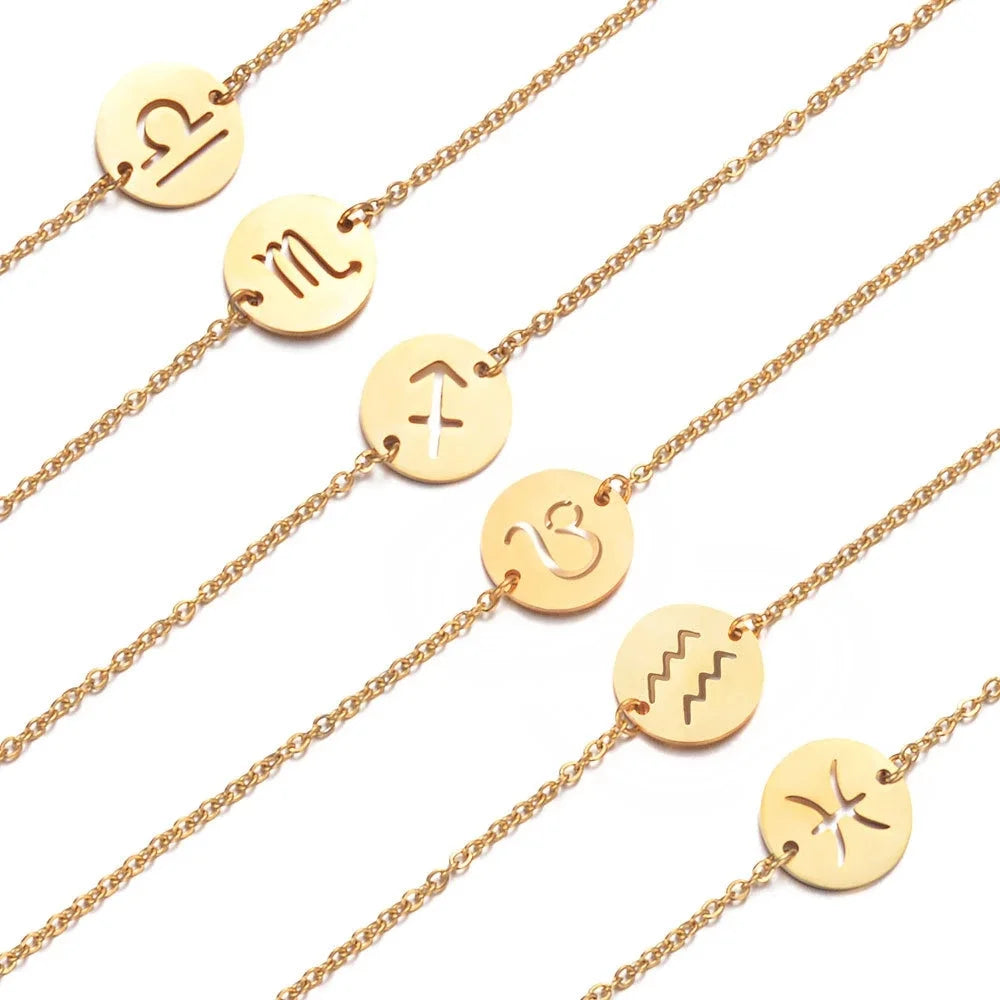 Pulsera con Colgante del Signo del Zodiaco Astrológico