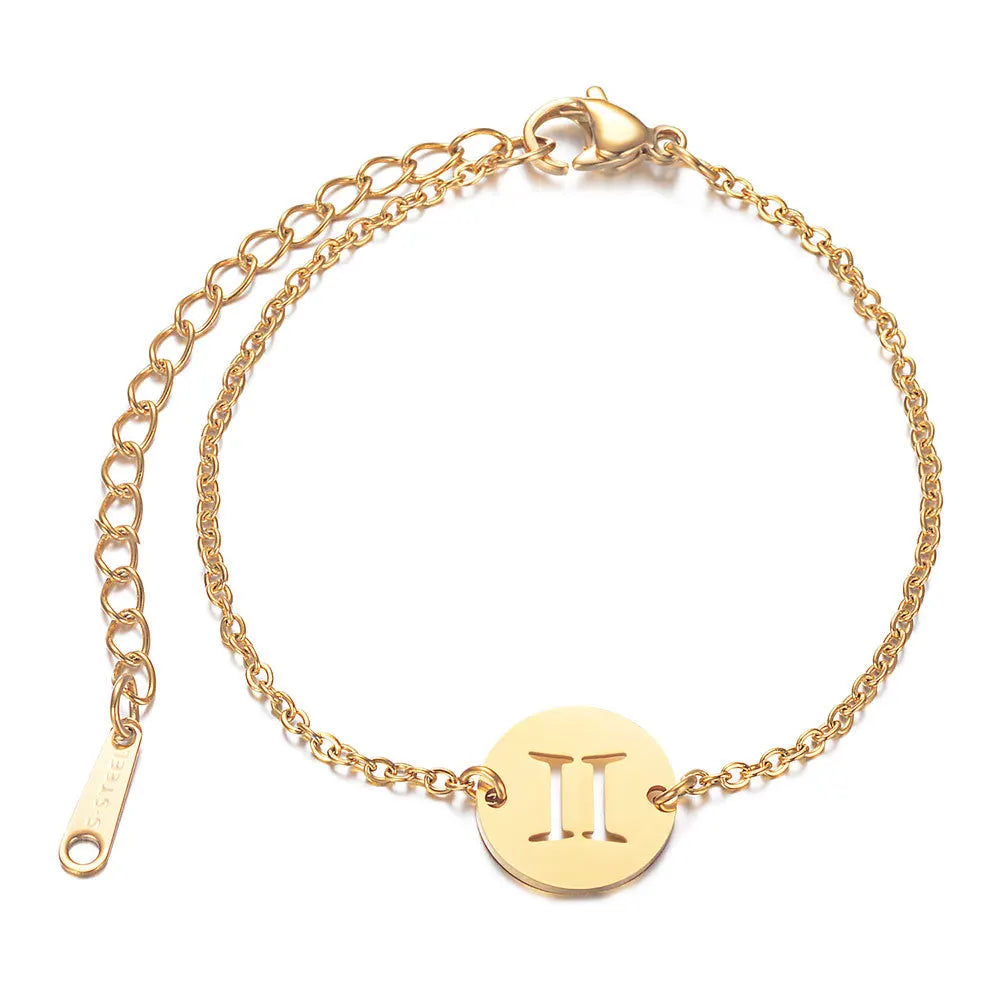 Pulsera con Colgante del Signo del Zodiaco Astrológico géminis
