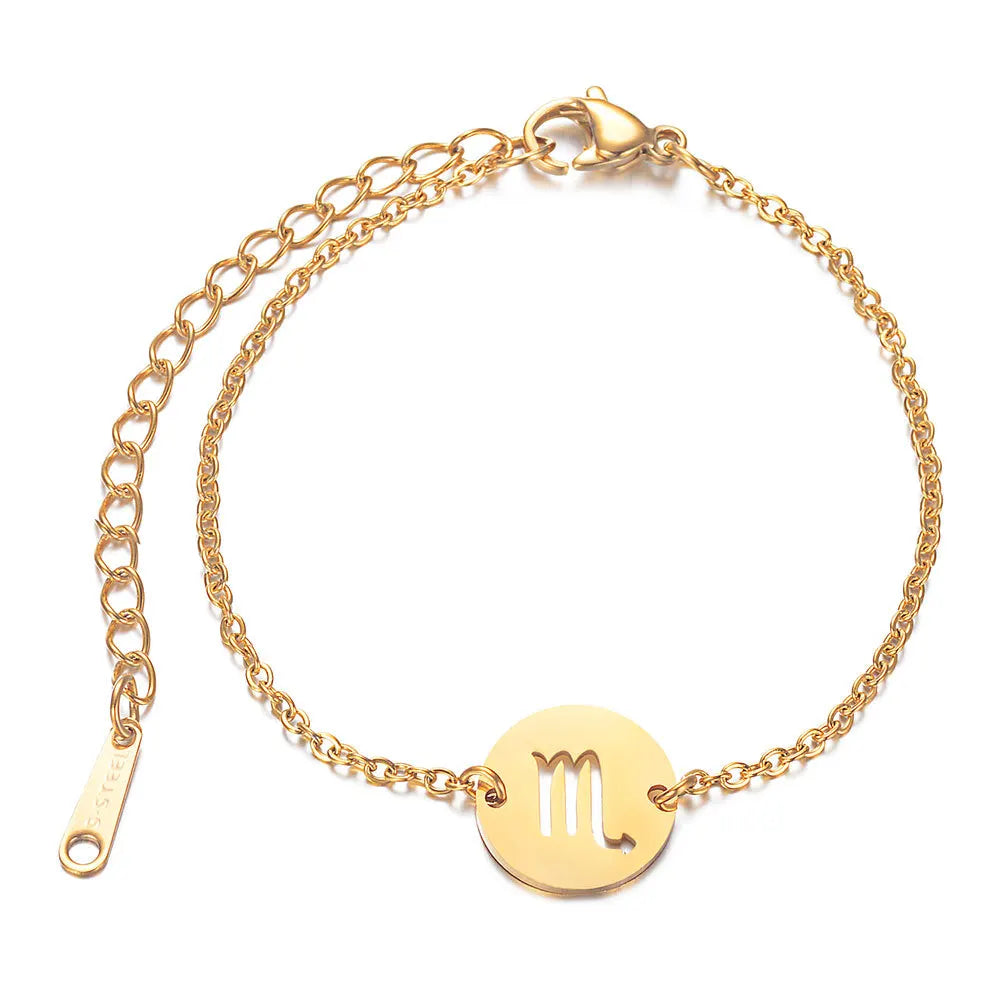 Pulsera con Colgante del Signo del Zodiaco Astrológico escorpio